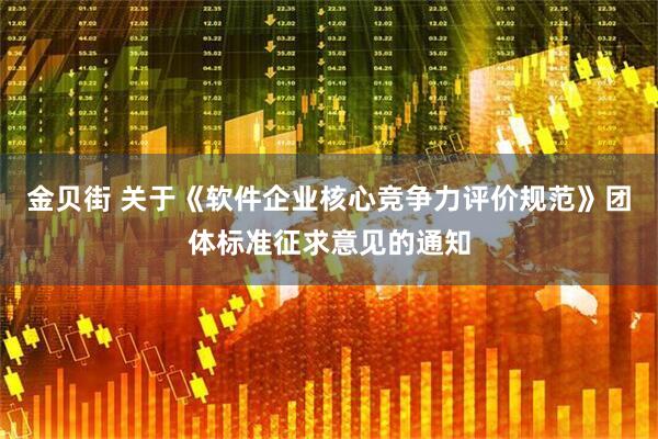 金贝街 关于《软件企业核心竞争力评价规范》团体标准征求意见的通知