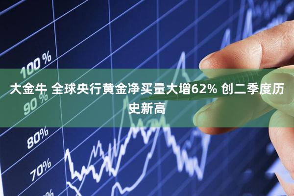 大金牛 全球央行黄金净买量大增62% 创二季度历史新高